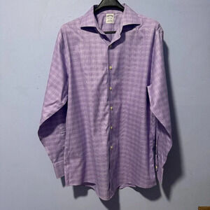 brooks Brothers purple‎ 100%  cotton shirt